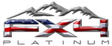 FX4 Platinum Mountains American Flag 3D Vinyl Decal Fits All Makes and Models