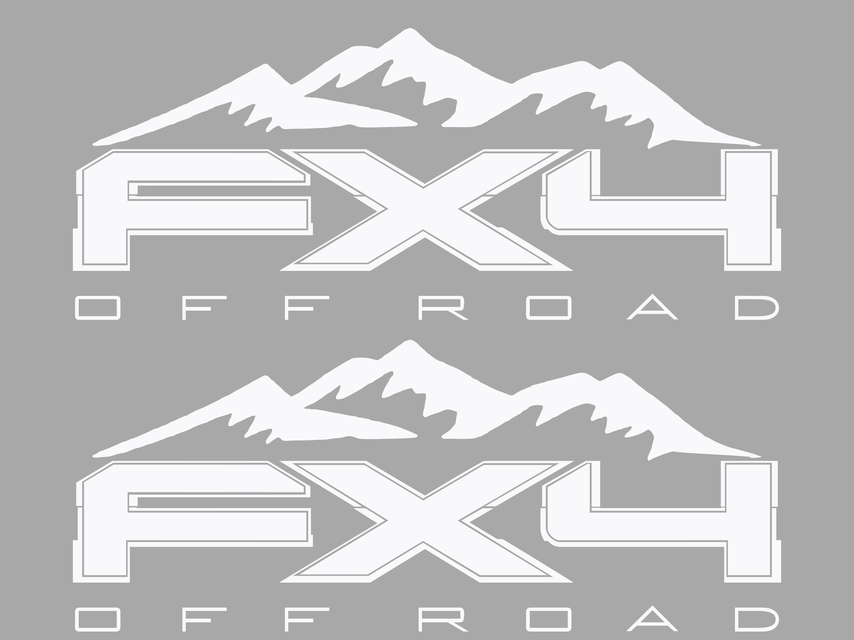 FX4 Off Road Mountains Vinyl Decal