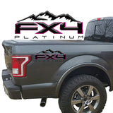 FX4 Platinum Mountains 2-Color 3D Vinyl Decal Fits All Makes and Models