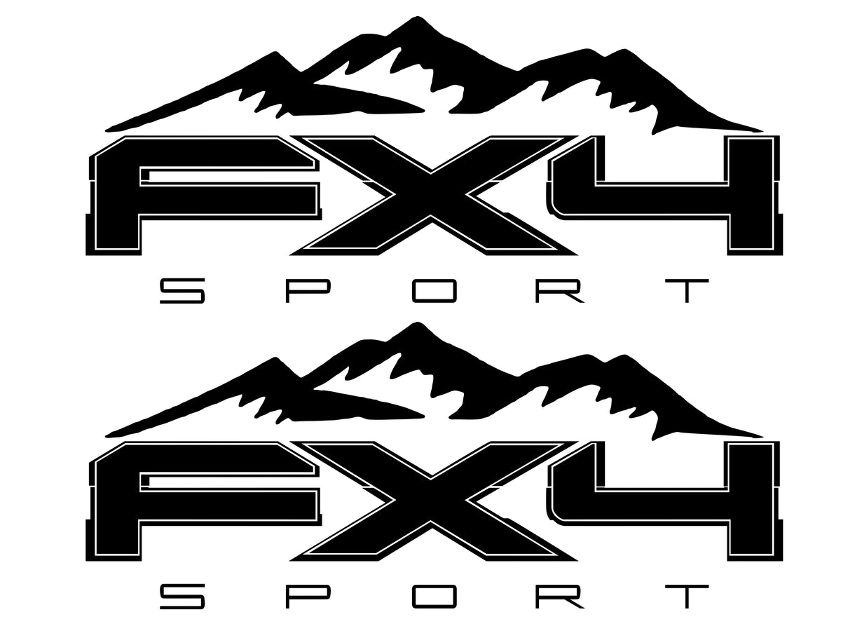 Ford FX4 Sport Mountains Vinyl Decal