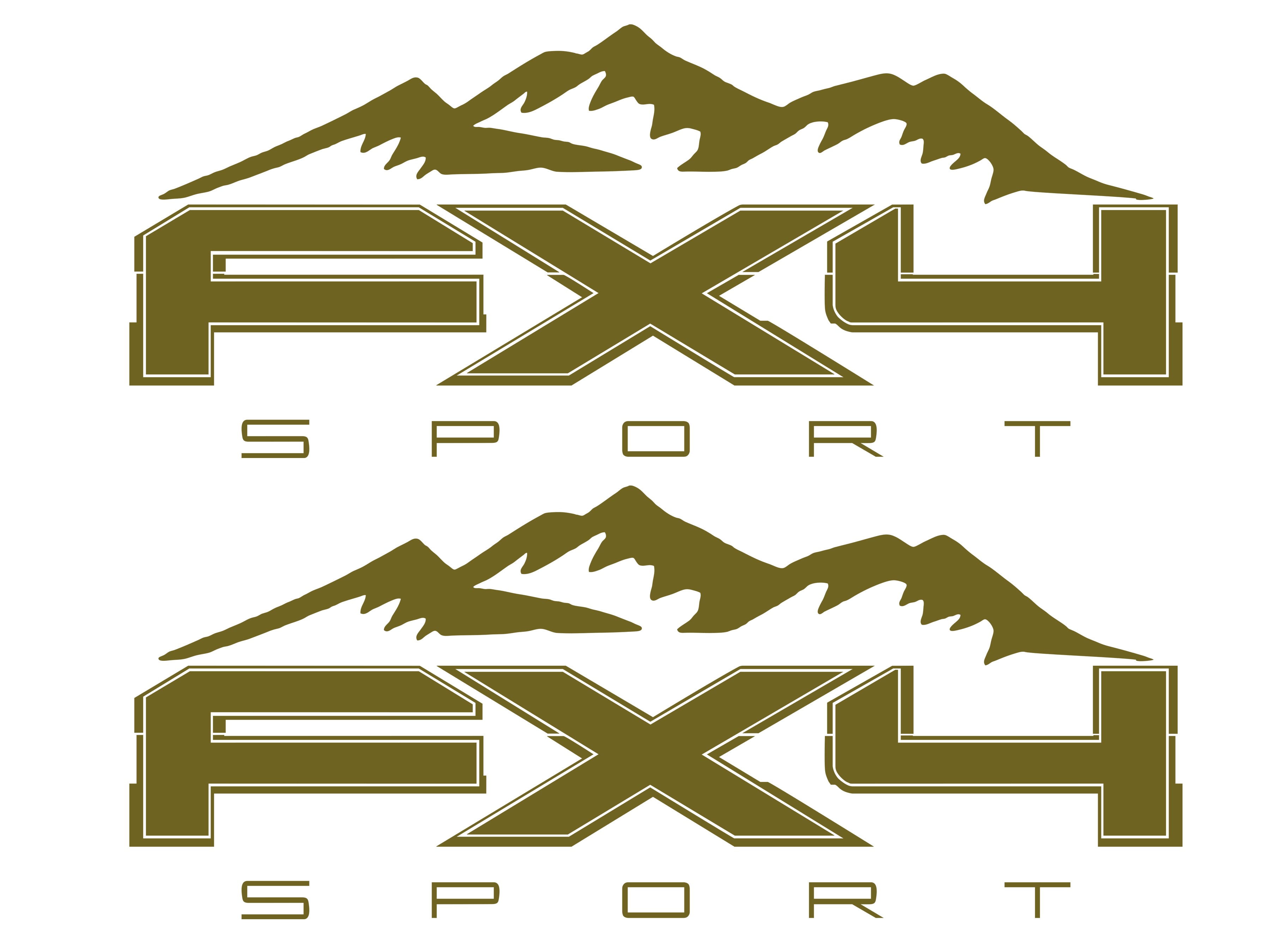 Ford FX4 Sport Mountains Vinyl Decal