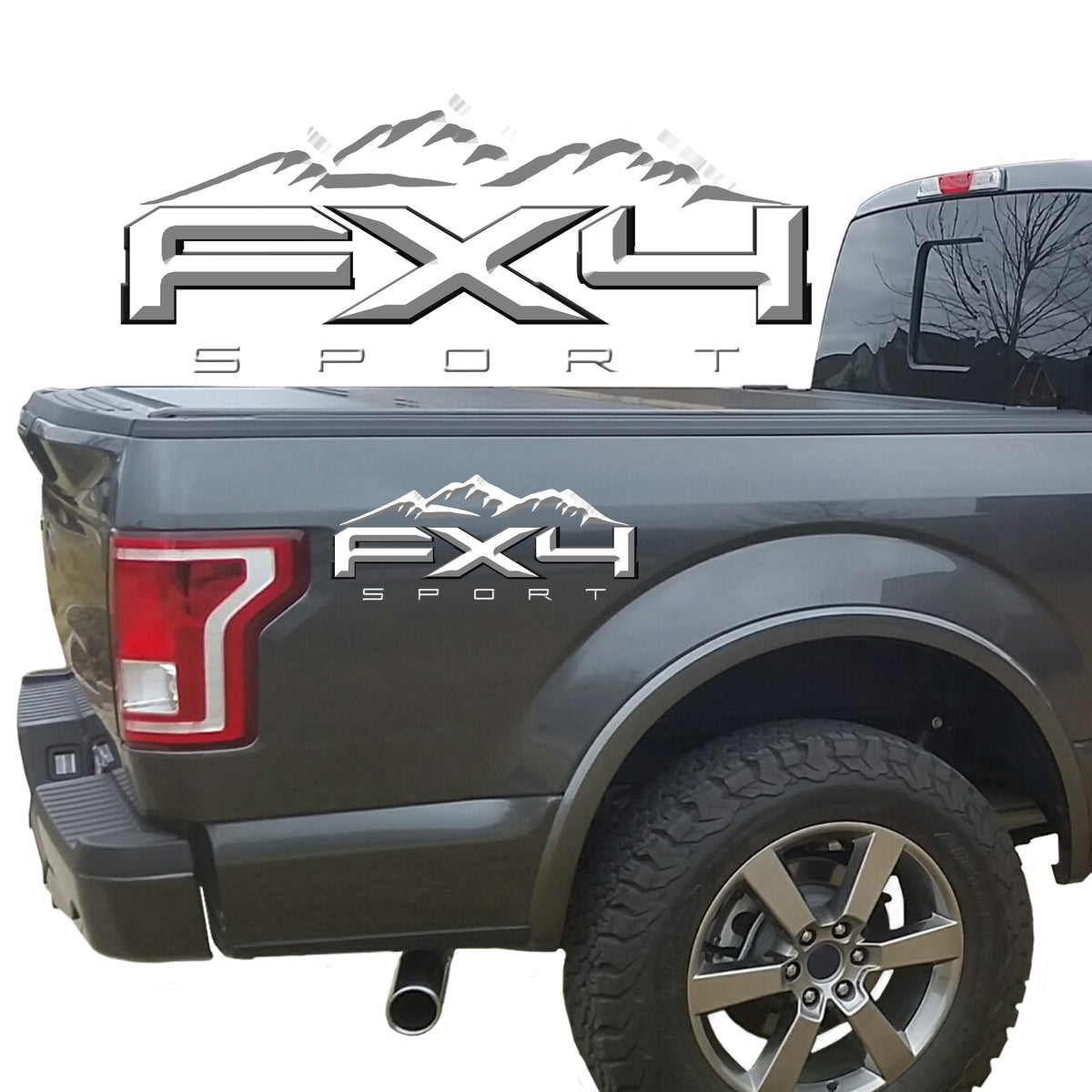 3D Ford FX4 Sport Mountains Vinyl Decal