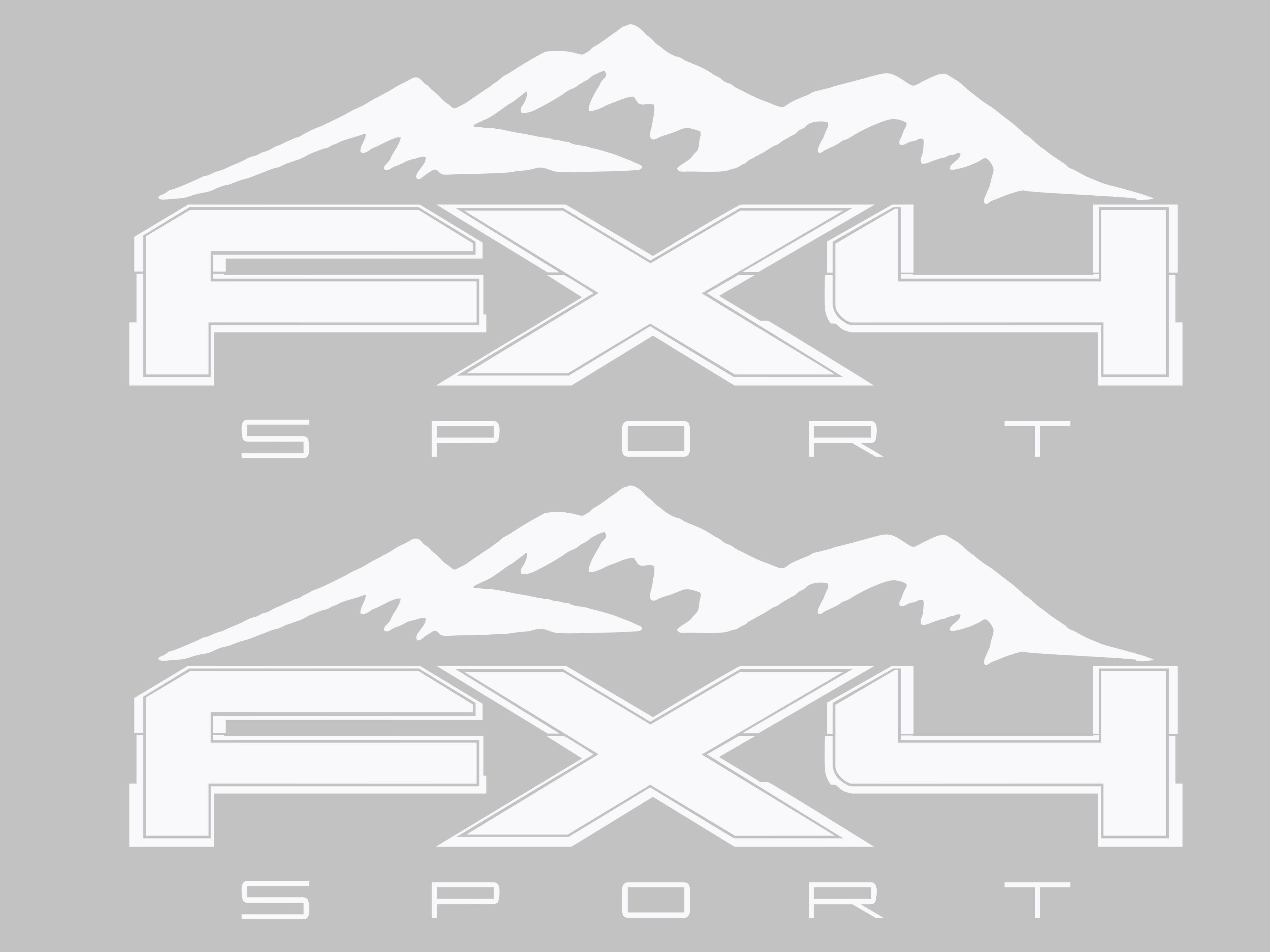 Ford FX4 Sport Mountains Vinyl Decal