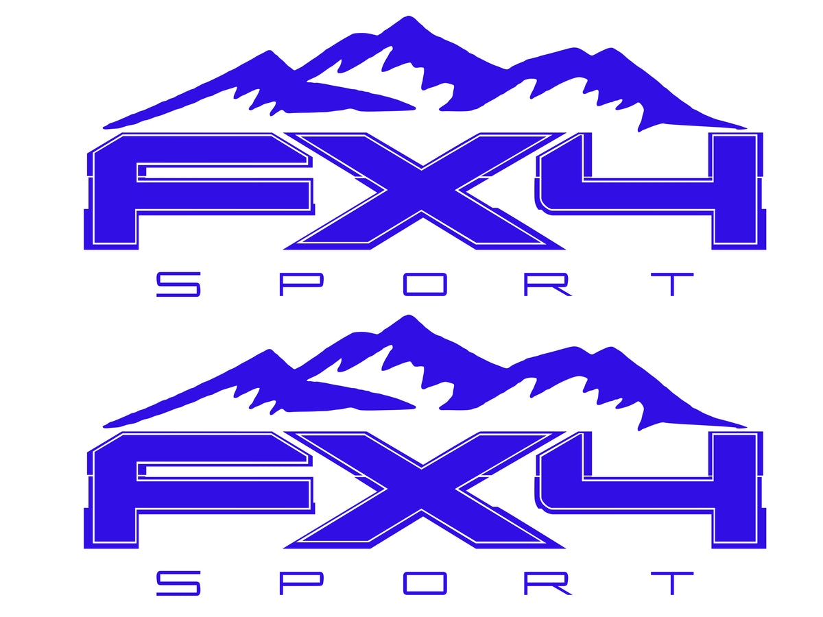 Ford FX4 Sport Mountains Vinyl Decal