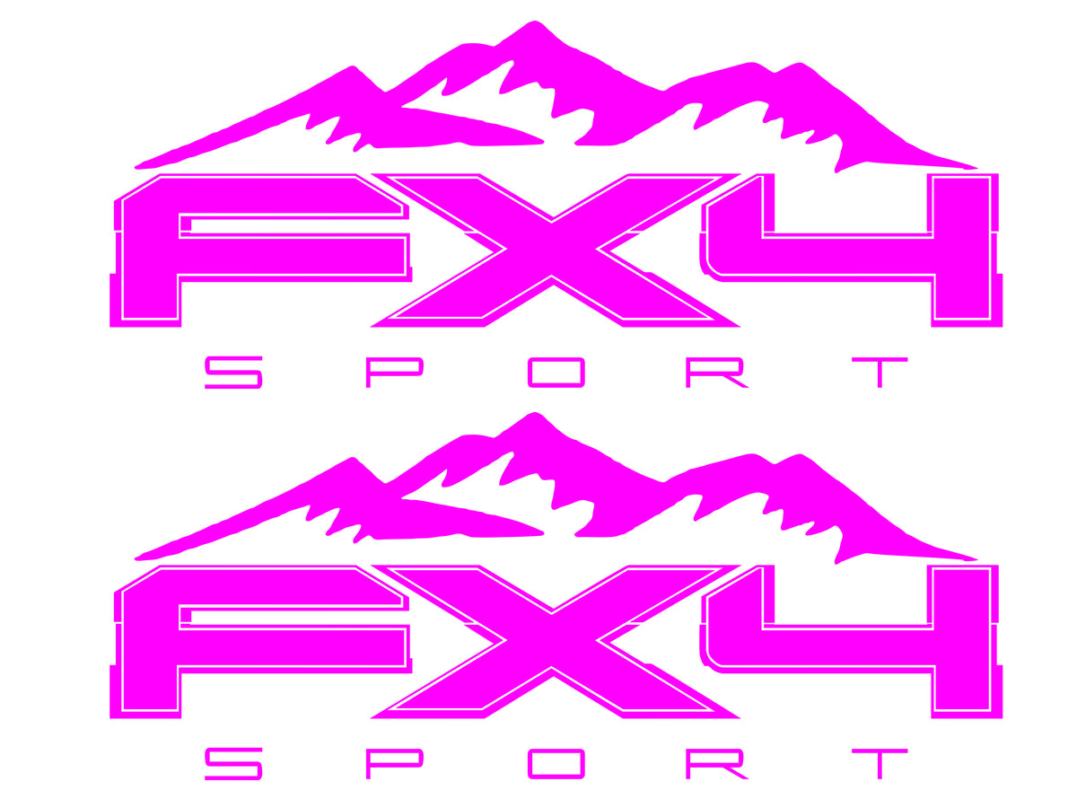 Ford FX4 Sport Mountains Vinyl Decal