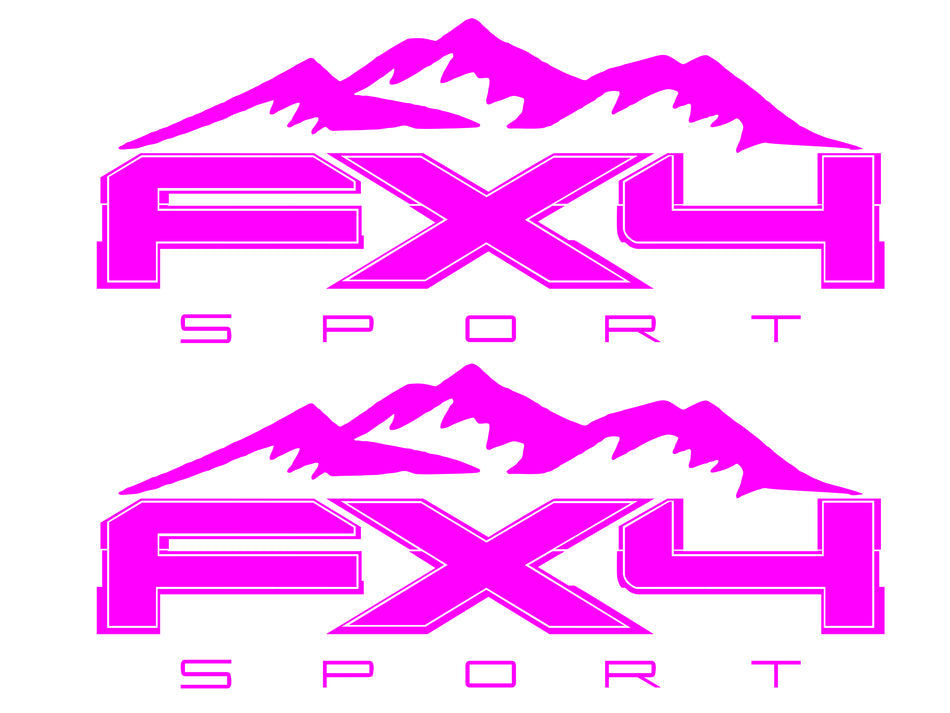 Ford FX4 Sport Mountains Vinyl Decal