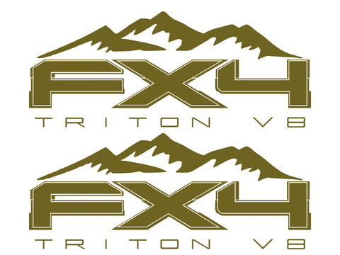 Ford FX4 Triton V8 Vinyl Decal