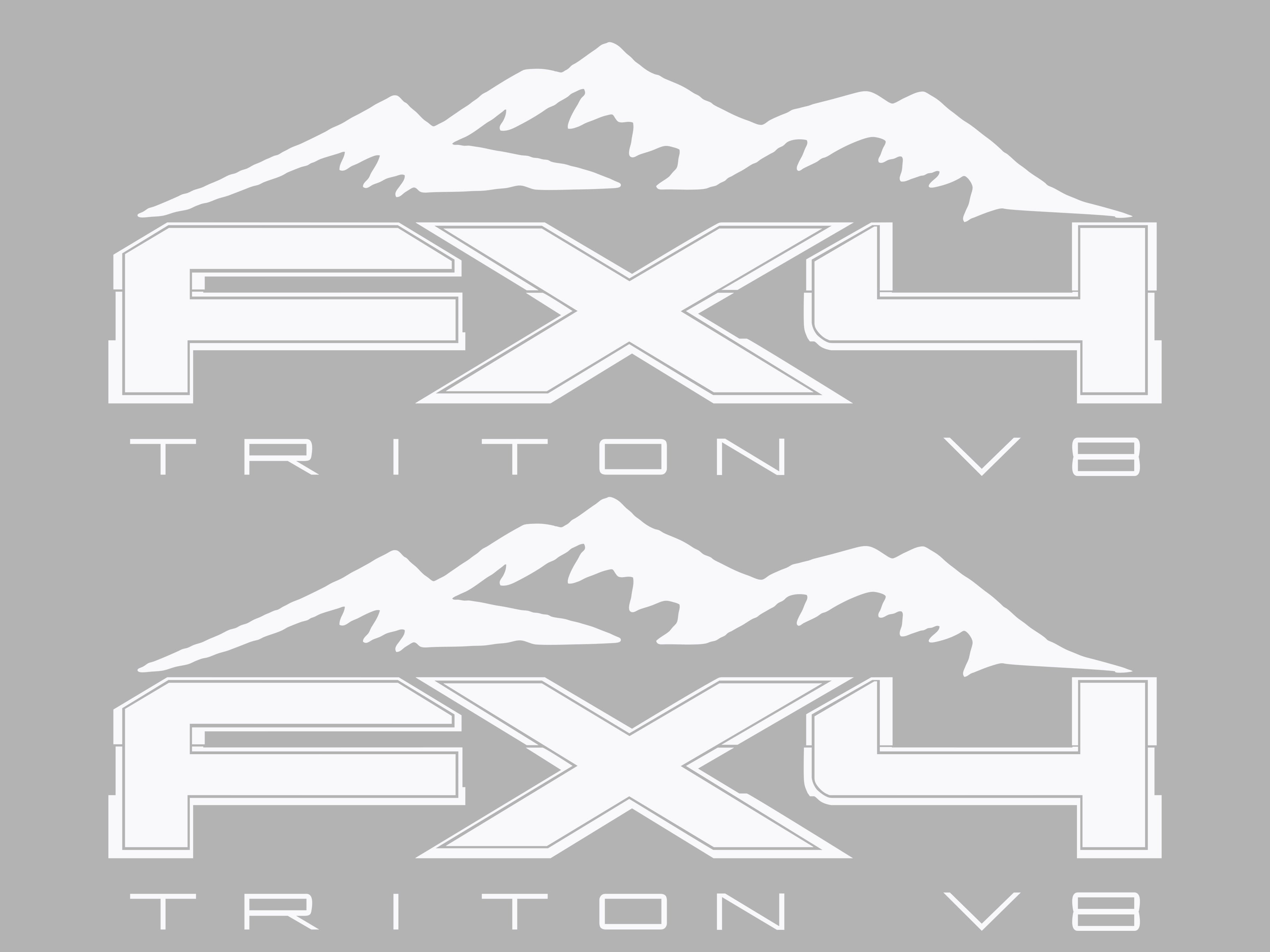 Ford FX4 Triton V8 Vinyl Decal