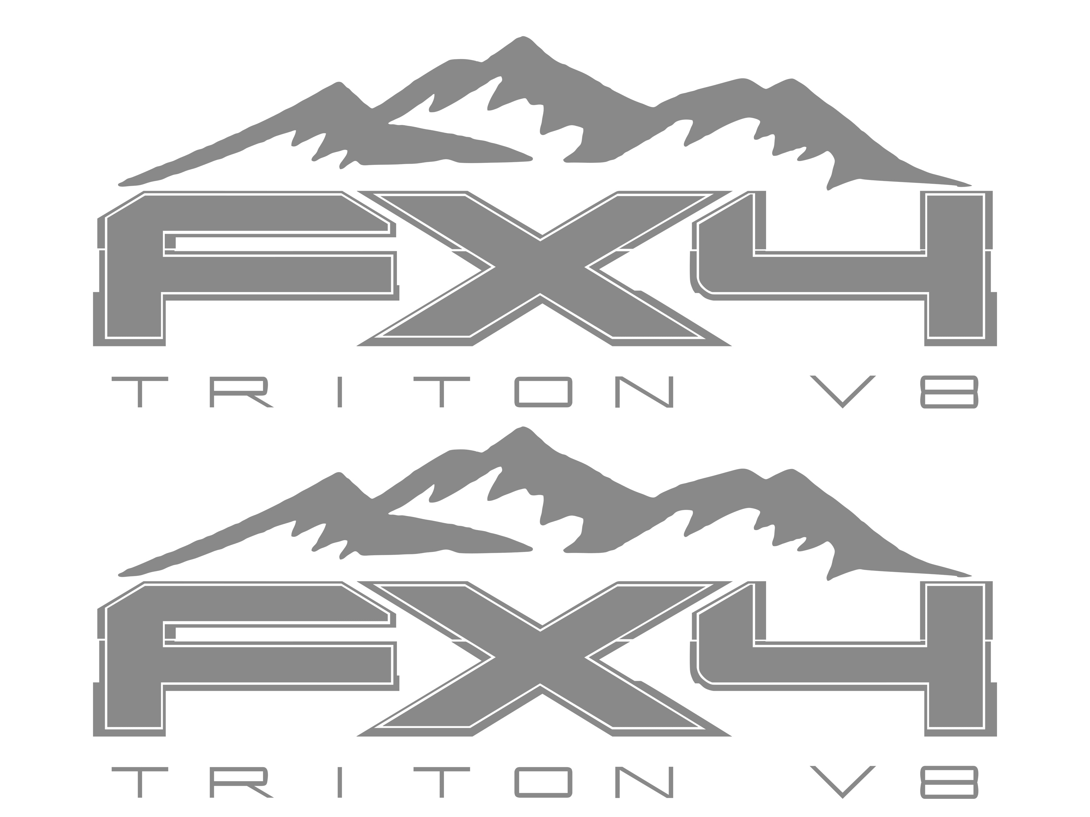 Ford FX4 Triton V8 Vinyl Decal