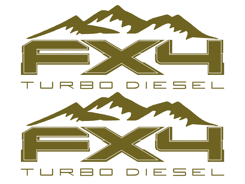 FX4 Turbo Diesel MOUNTAIN Bedside Fits Ford 2008-2017 F150-250 SUPER DUTY