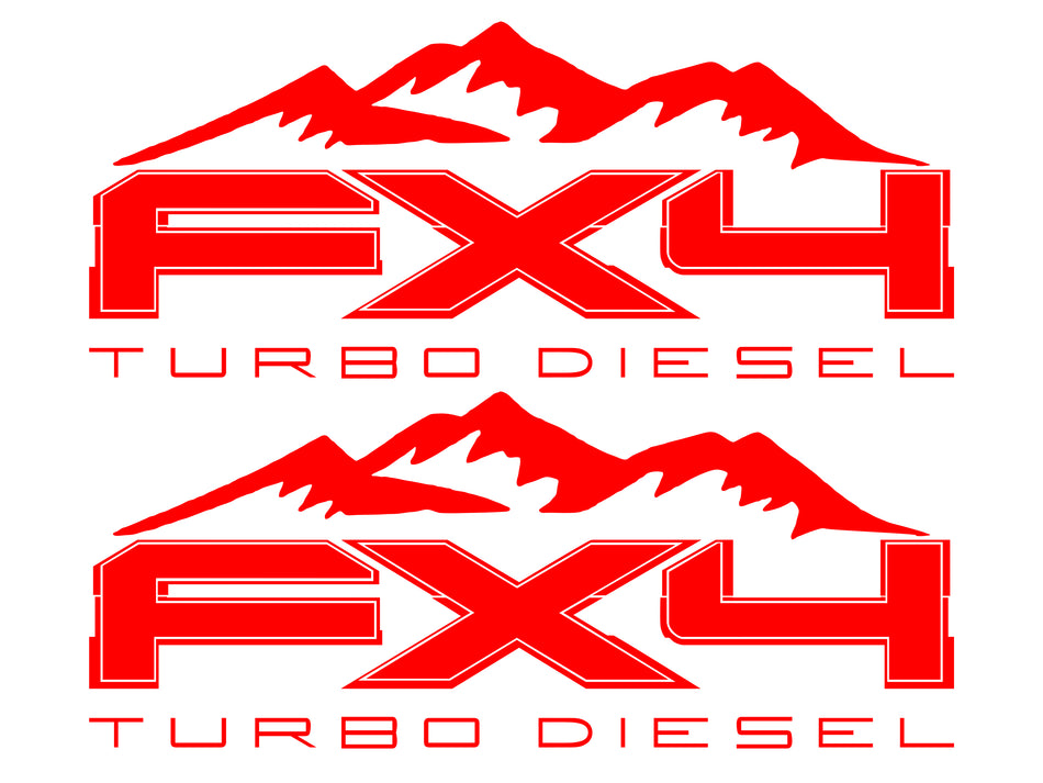 FX4 Turbo Diesel MOUNTAIN Bedside Fits Ford 2008-2017 F150-250 SUPER DUTY