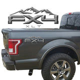FX4 XLT Mountains 2-Color 3D Vinyl Decal Fits All Makes and Models