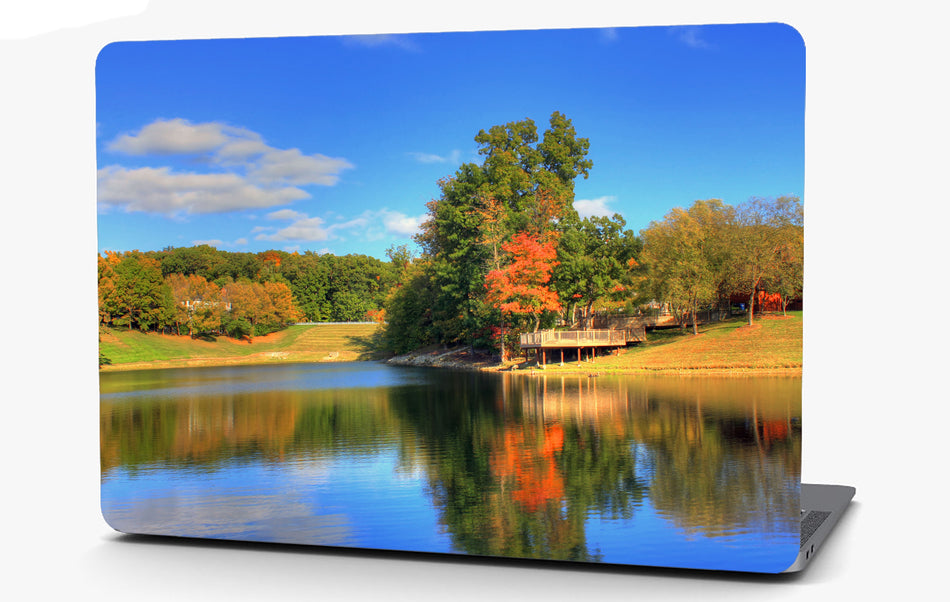 Fall Lake Landscape Vinyl Laptop Computer Skin Sticker Decal Wrap Macbook Various Sizes
