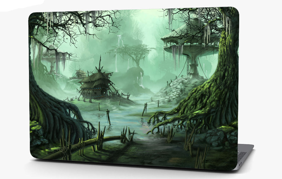 Fantasy Forrest Tree House Vinyl Laptop Computer Skin Sticker Decal Wrap Macbook Various Sizes