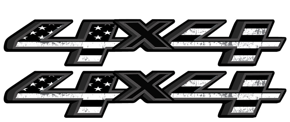 American Flag 4x4 Vinyl Decal for Truck Bed Fits: 2014-2018GMC Chevrolet Silverado