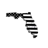 Florida Distressed Subdued US Flag Thin Blue Line/Thin Red Line/Thin Green Line Sticker. Support Police/Firefighters/Military