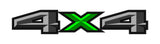 2 x Grey 2 Color 4x4 3D Universal Truck Bed Vinyl Decal
