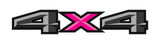 2 x Grey 2 Color 4x4 3D Universal Truck Bed Vinyl Decal