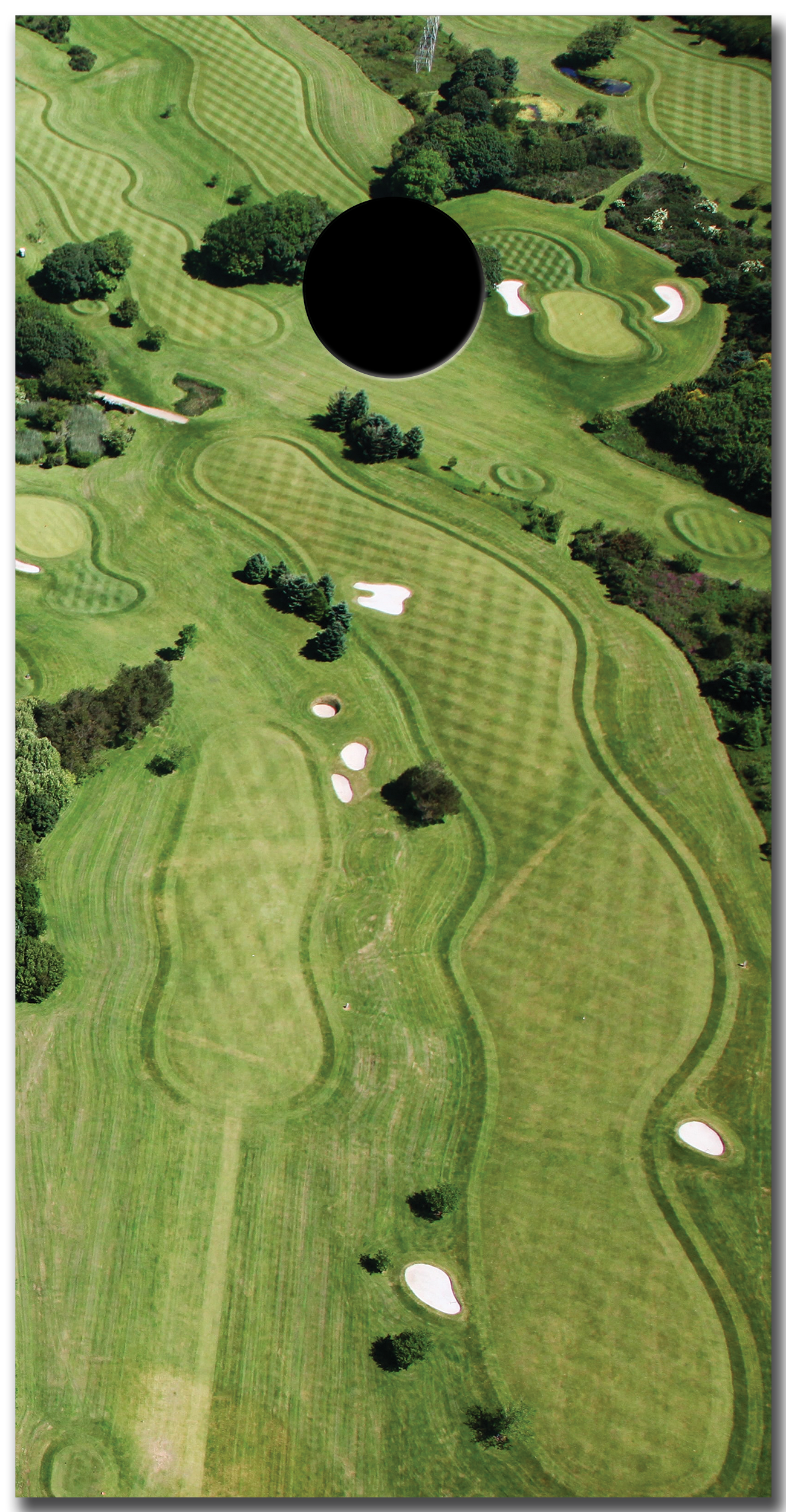 Golf Course Custom Vinyl Cornhole Wrap