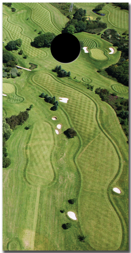 Golf Course Custom Vinyl Cornhole Wrap