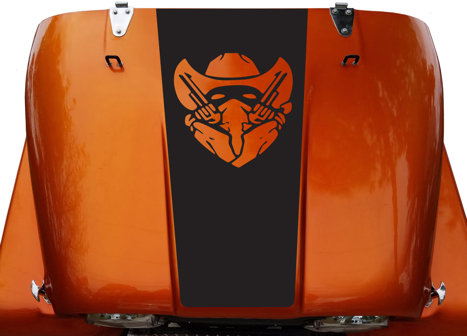 Gunslinger Hood Blackout Medal of Honor Vinyl Decal Sticker fit: Jeep CJ 5 6 7 8