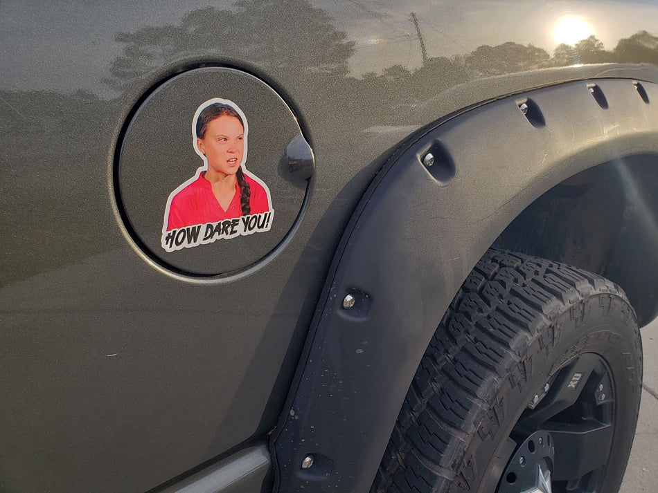 How Dare You Greta Decal