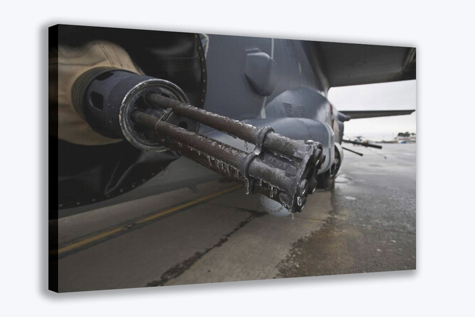 AC-130U Frozen 25MM Gunship Canvas Print