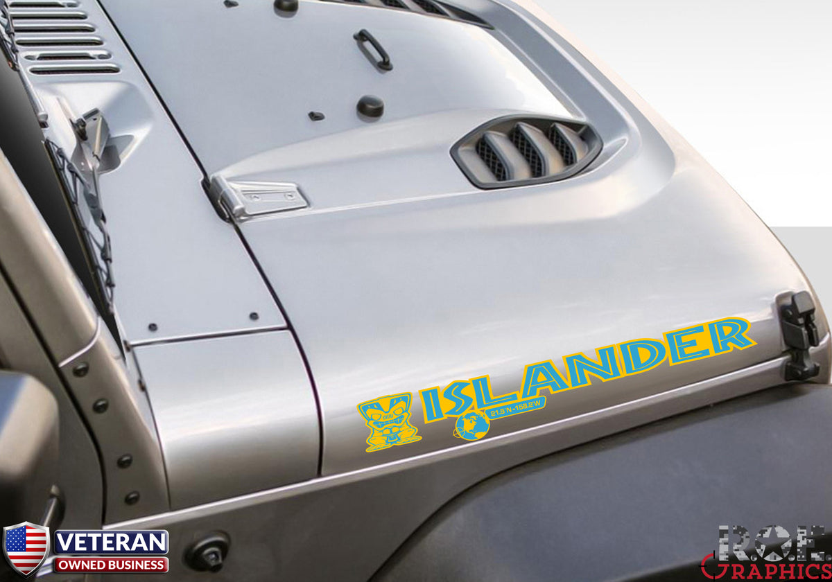 jeep hood decals custom Islander