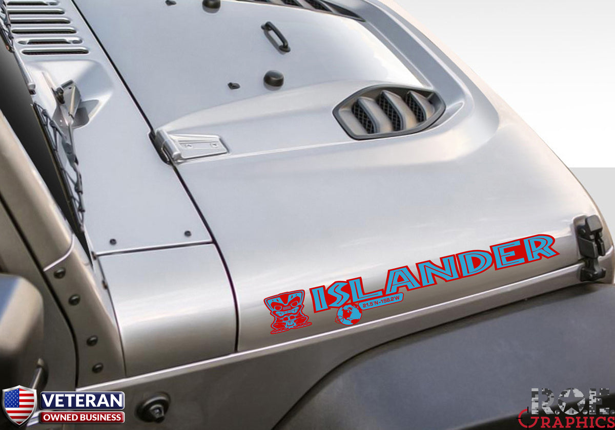 jeep hood decals custom Islander
