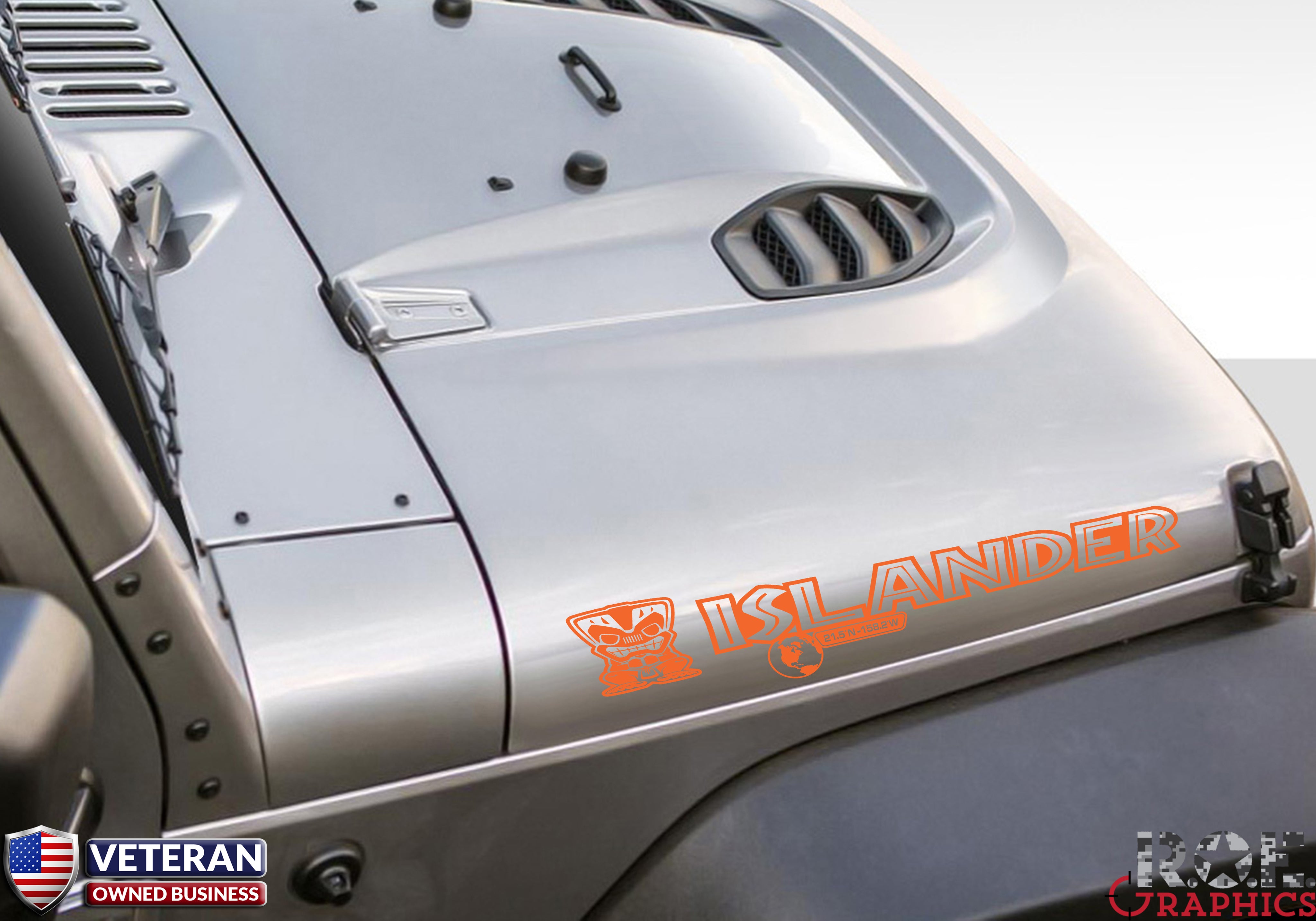 jeep hood decals custom Islander