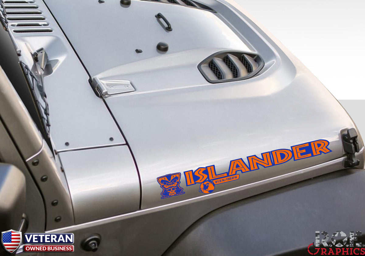 jeep hood decals custom Islander