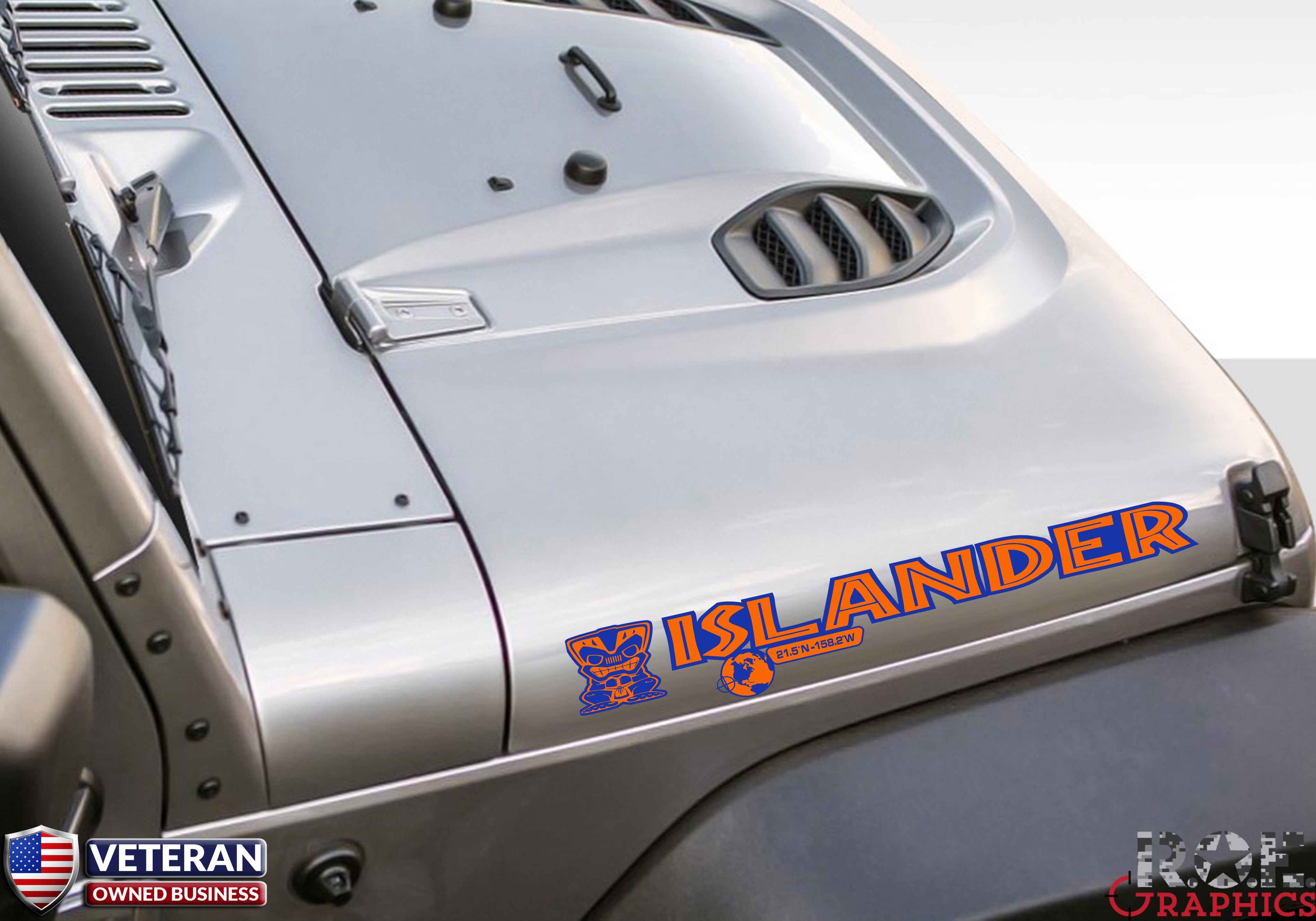 jeep hood decals custom Islander