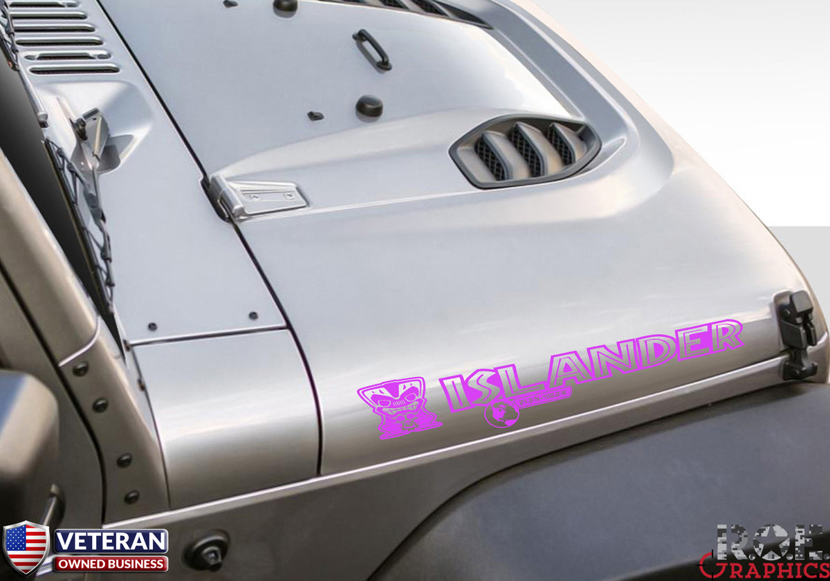 jeep hood decals custom Islander