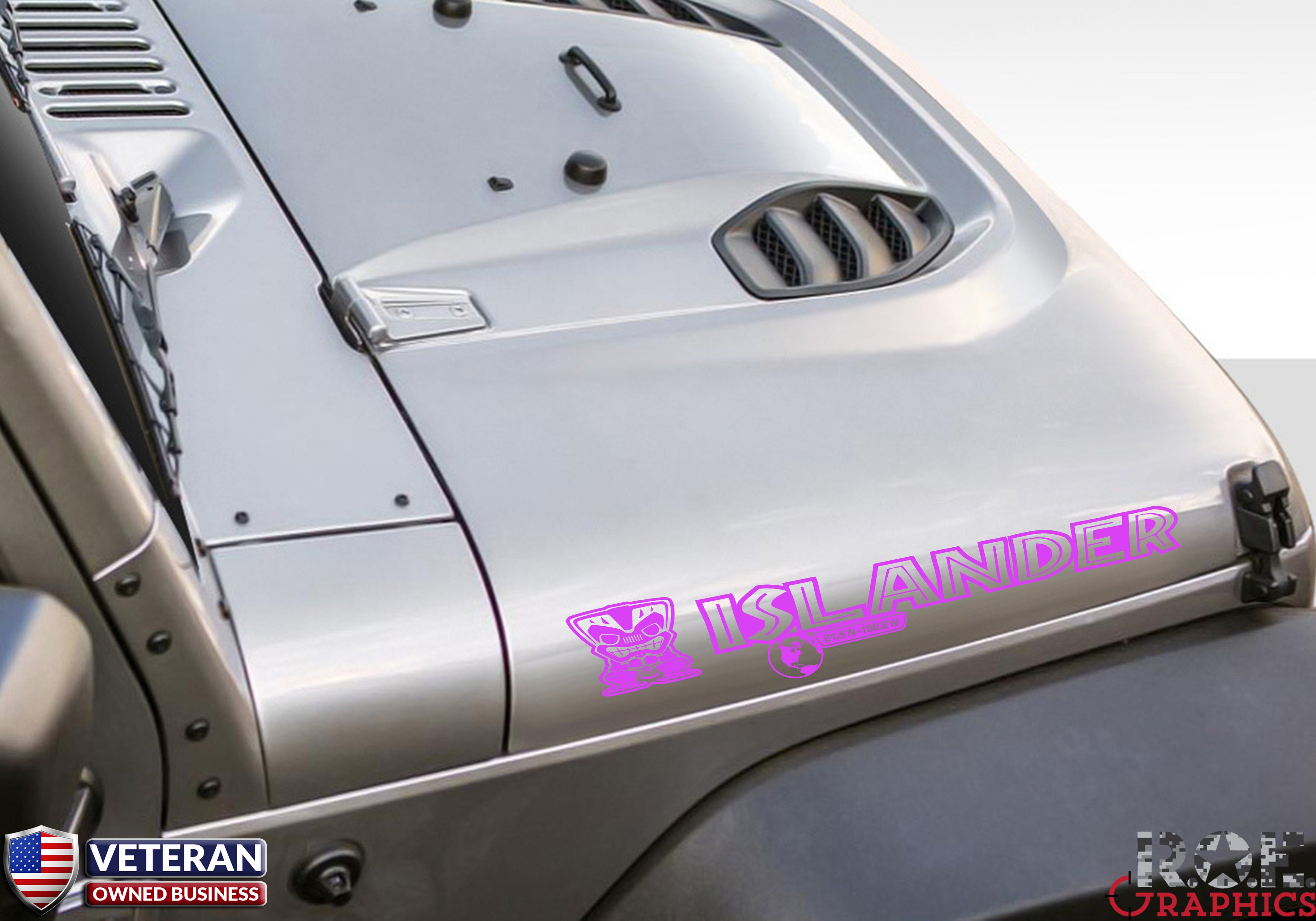 jeep hood decals custom Islander