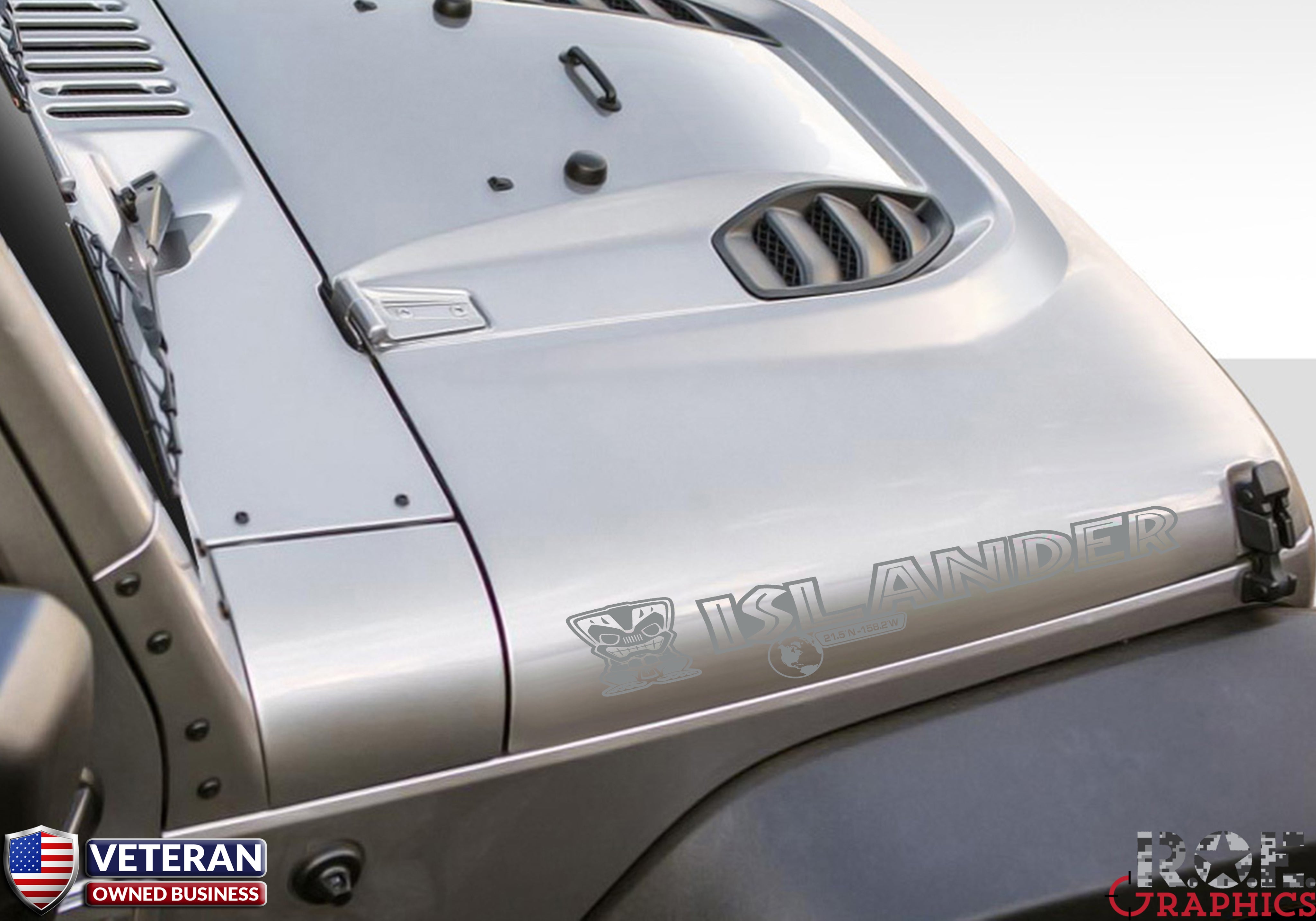 jeep hood decals custom Islander