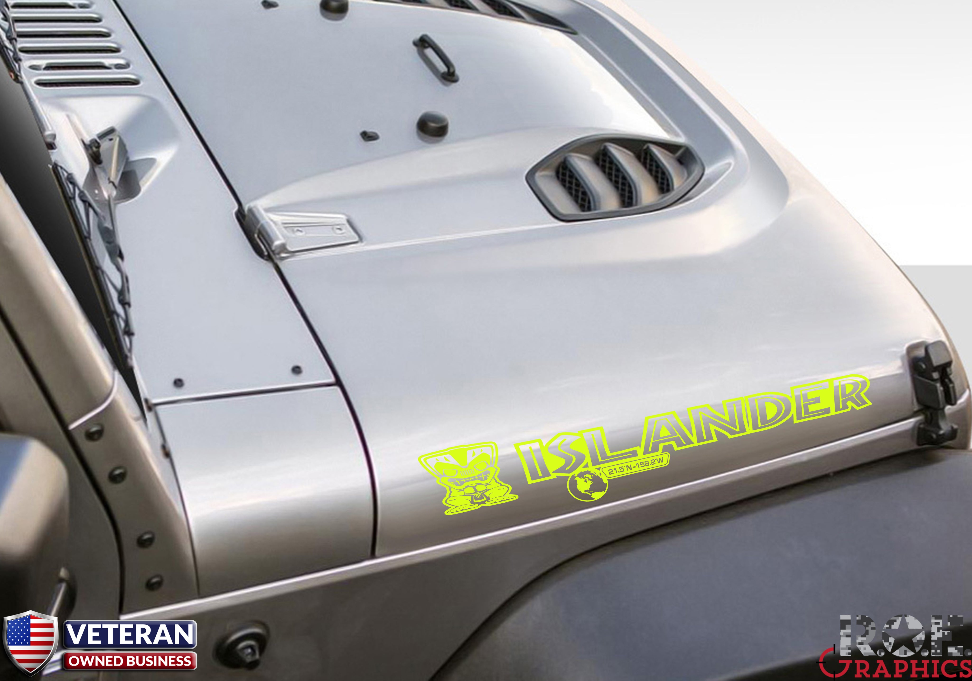 jeep hood decals custom Islander