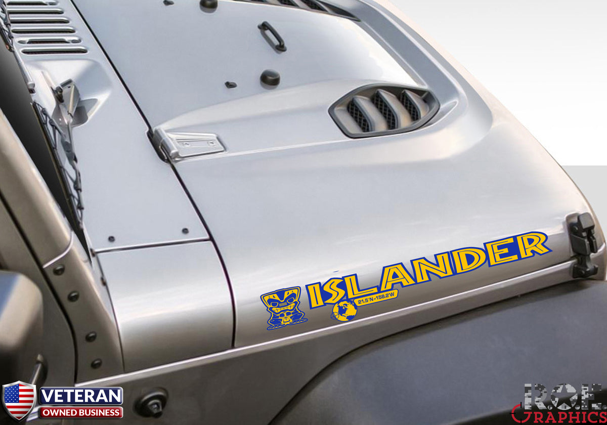 jeep hood decals custom Islander
