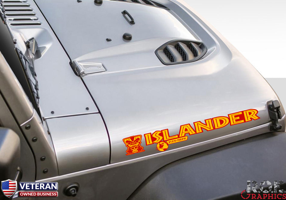 jeep hood decals custom Islander