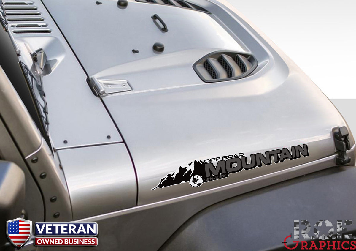 jeep hood decals custom