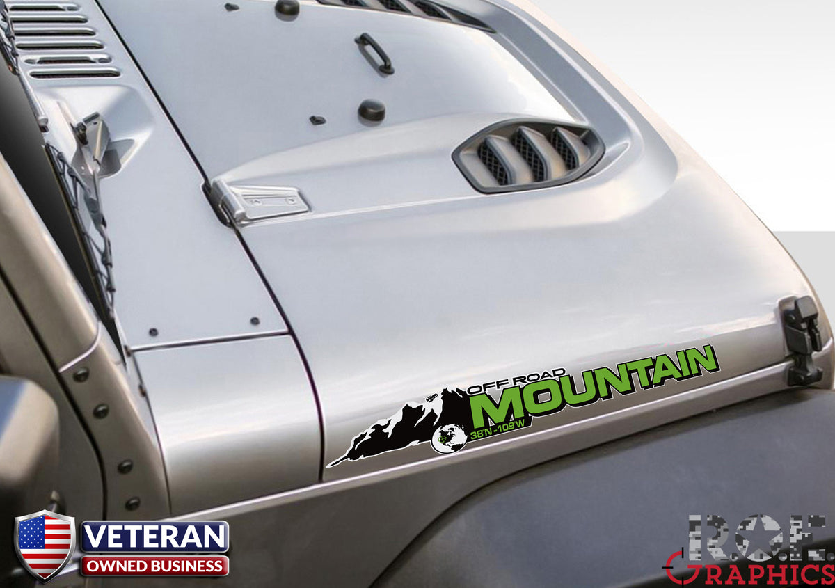 jeep hood decals custom