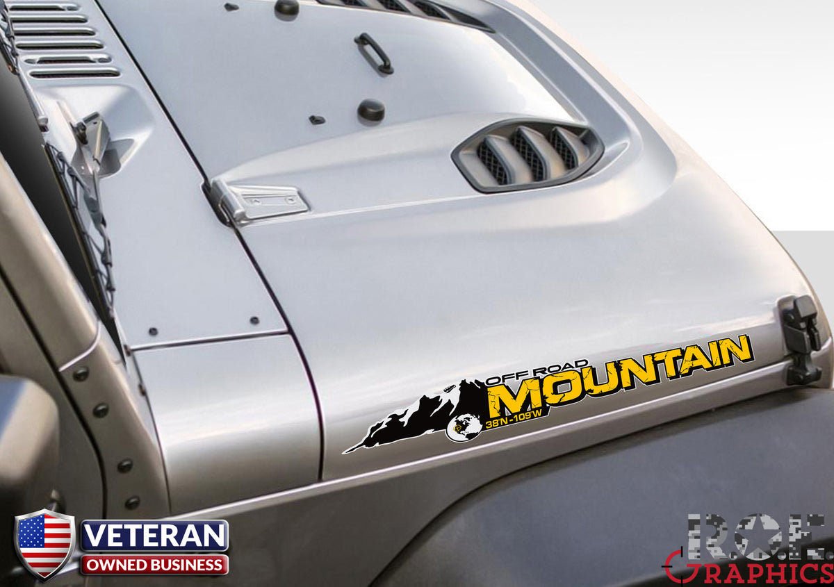 jeep hood decals custom