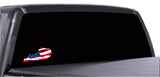 Kentucky Waving USA American Flag. Patriotic Vinyl Sticker