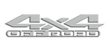 Light Grey 3D 4x4 Off Road Bedside Vinyl Decals  Dodge Ram 1500 2500 3500 