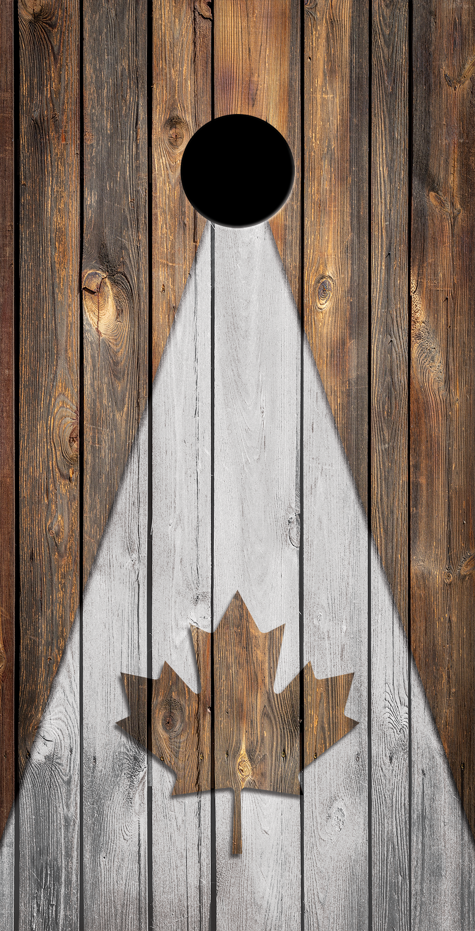 Canadian Maple Leaf Custom Cornhole Vinyl Wrap