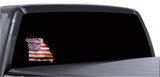 Missouri Distressed Tattered Subdued USA American Flag Vinyl Sticker