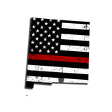 New Mexico Distressed Subdued US Flag Thin Blue Line/Thin Red Line/Thin Green Line Sticker. Support Police/Firefighters/Military