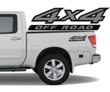 4x4 2 Color Off Road Bedside Vinyl Decals Stickers fits Nissan Titan King Crew Cab LE SE