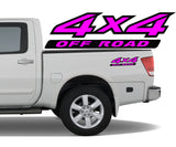 4x4 2 Color Off Road Bedside Vinyl Decals Stickers fits Nissan Titan King Crew Cab LE SE