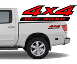 4x4 2 Color Off Road Bedside Vinyl Decals Stickers fits Nissan Titan King Crew Cab LE SE