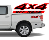 4x4 2 Color Off Road Bedside Vinyl Decals Stickers fits Nissan Titan King Crew Cab LE SE